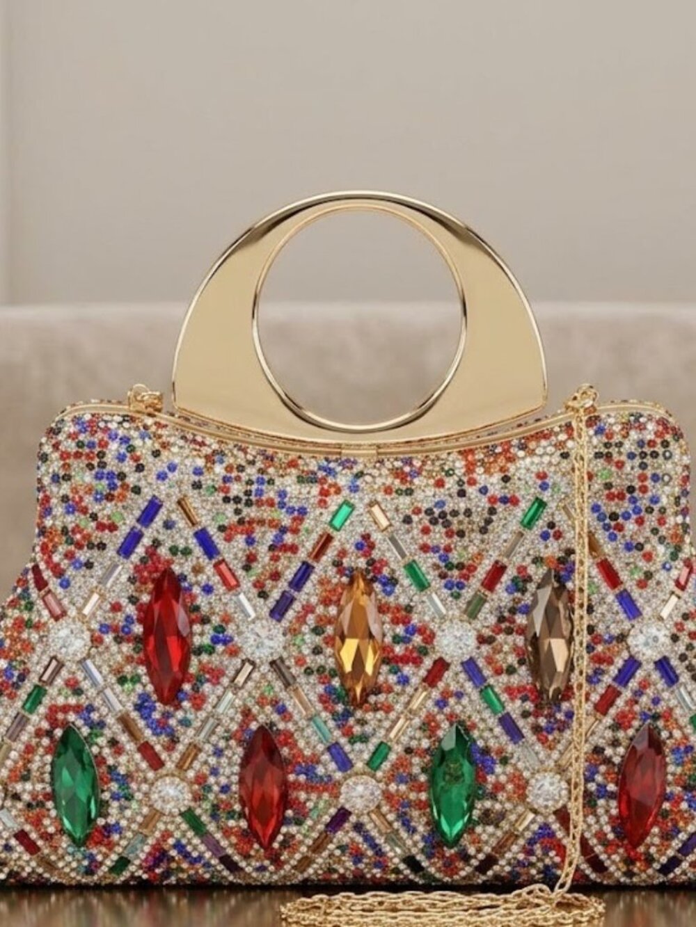 Prism Lattice" Multi-Gem Clutch